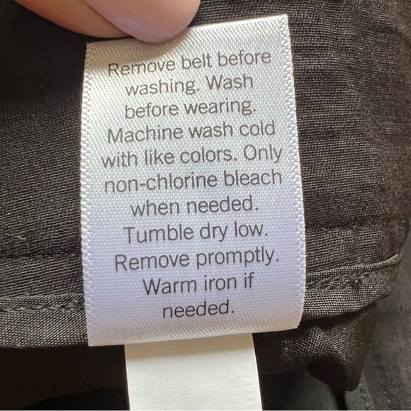 NWT! Nine West High Rise Belted Short Size XS Small in Black - Picture 8 of 8